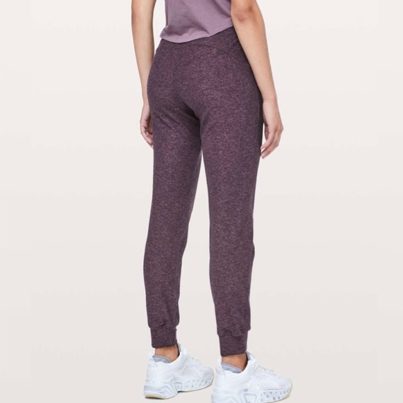 Lululemon Jogger Pant Ready To Rulu High Rise Relaxed Purple Stretch Activewear - Picture 2 of 9